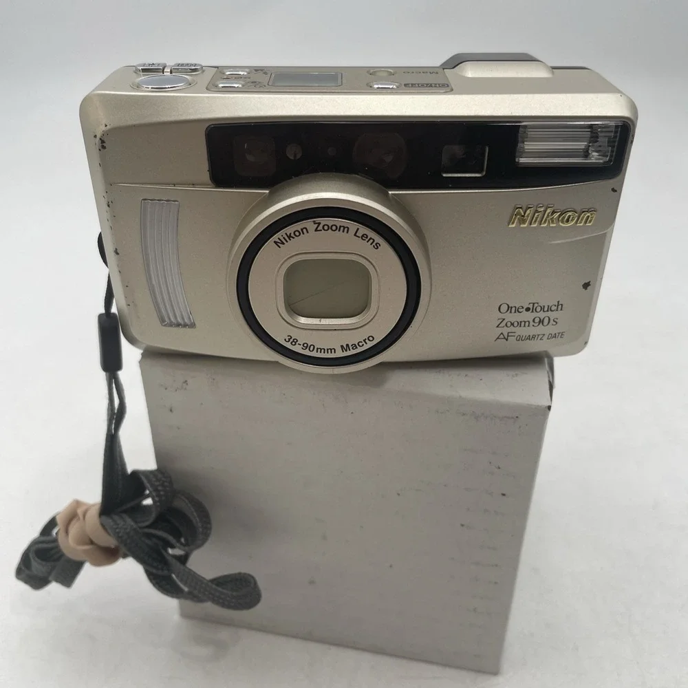 Nikon One Touch Zoom 90s AF Quar\tz Date Point & Shoot Film Camera -TESTED
